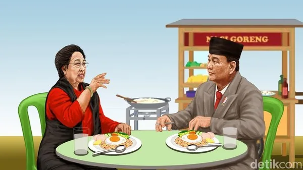 ilustrasi-pertemuan-megawati-dan-prabowo_169 Ultah Ke-78 Megawati