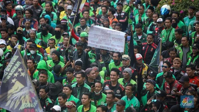 Demo Besar Supir Ojol-Kurir