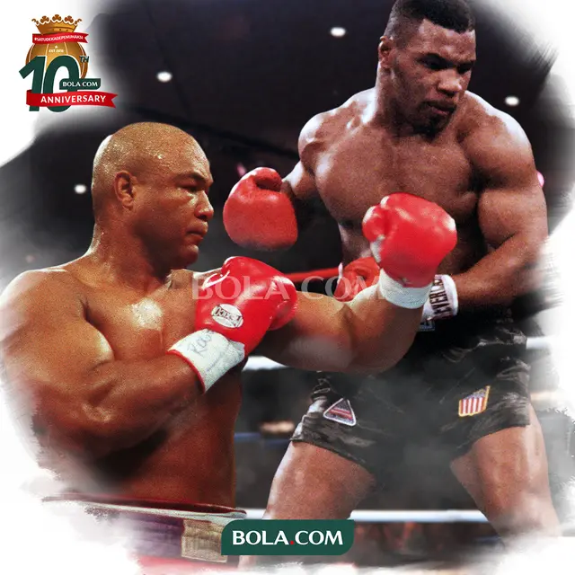 George_Foreman__Mike_Tyson Legenda Abadi Tinju