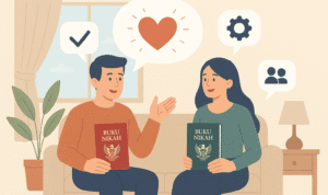 Ilustrasi Keluarga Harmonis Rumah Tangga