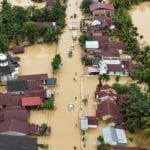 Jalan Lintas Nasional Terendam Banjir Aceh
