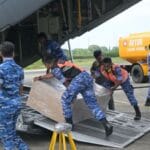 Dua pesawat C-130 Hercules TNI Angkatan Udara