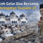 Doa bersama memperingati tsunami Aceh ke-21 di Masjid Raya Baiturrahman Banda Aceh.