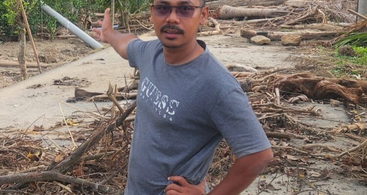 Ketua Serikat Aksi Peduli Aceh (SAPA), Fauzan Adami. Ketua Serikat Aksi Peduli Aceh (SAPA) Fauzan Adami menyampaikan desakan agar bencana ekologis Aceh disuarakan ke forum internasional akibat banjir dan longsor.