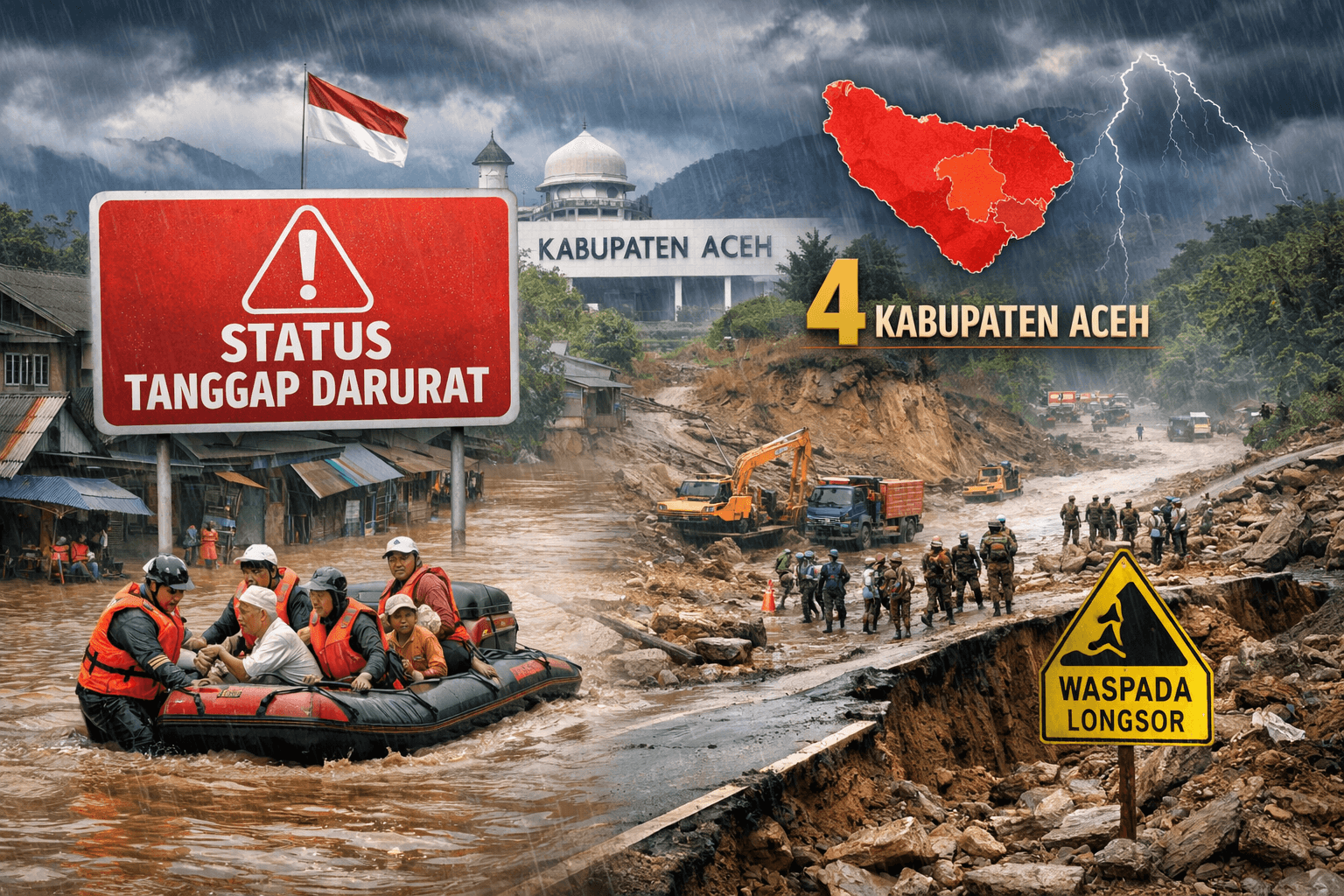 Sekretaris Daerah Aceh menyampaikan perpanjangan status tanggap darurat akibat cuaca ekstrem dan banjir