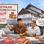 Pemerintah Aceh menolak evaluasi APBK Kota Langsa 2026 karena tidak sesuai aturan penganggaran daerah