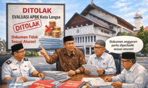 Pemerintah Aceh menolak evaluasi APBK Kota Langsa 2026 karena tidak sesuai aturan penganggaran daerah