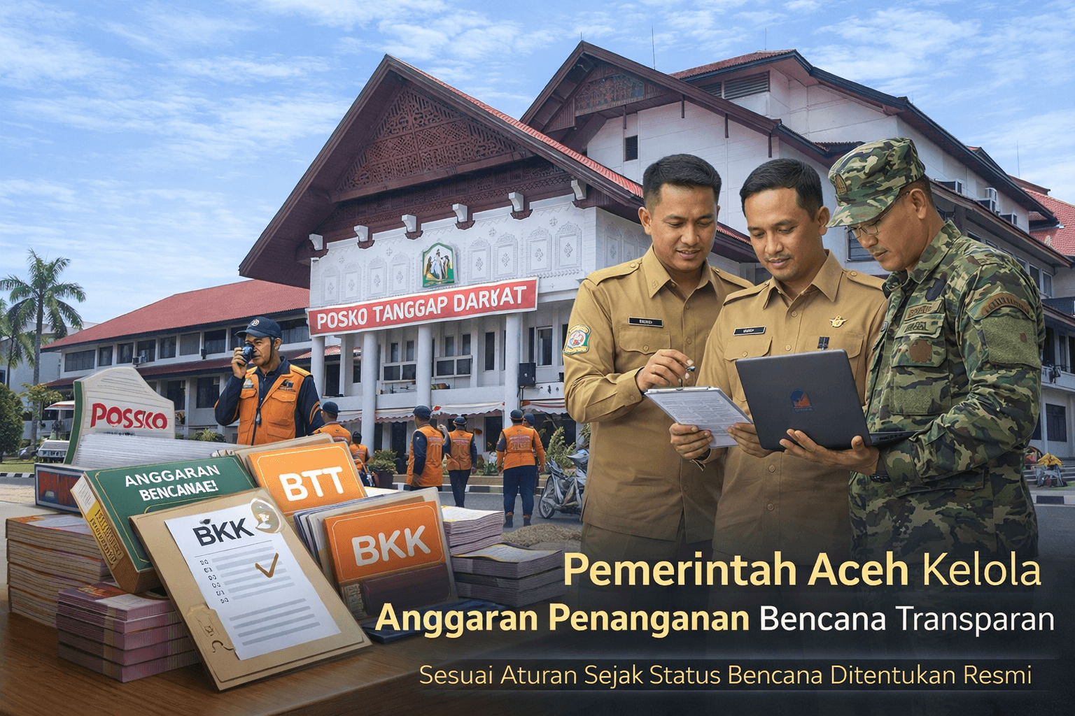 Anggaran penanganan bencana Aceh dikelola transparan oleh Pemerintah Aceh melalui posko tanggap darurat