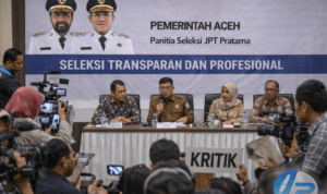 Proses seleksi JPT Pratama Aceh oleh panitia seleksi Pemerintah Aceh secara profesional dan transparan Proses seleksi JPT Pratama Aceh oleh panitia seleksi Pemerintah Aceh secara profesional dan transparan