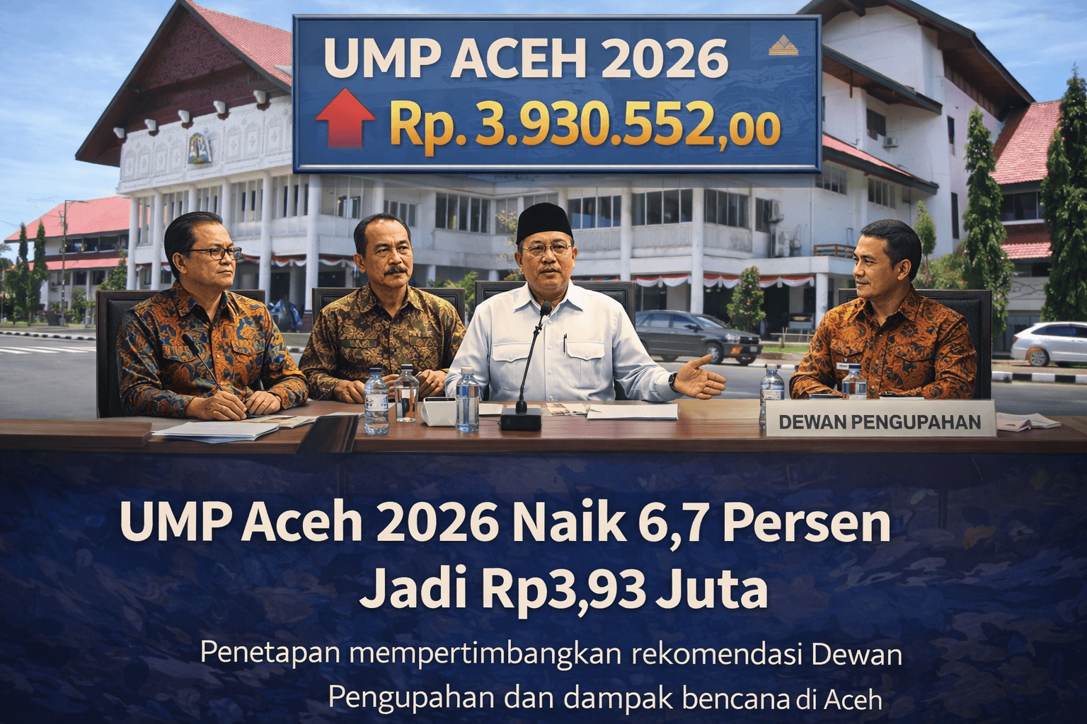 Penetapan UMP Aceh 2026 oleh Pemerintah Aceh di Banda Aceh Penetapan UMP Aceh 2026 oleh Pemerintah Aceh di Banda Aceh