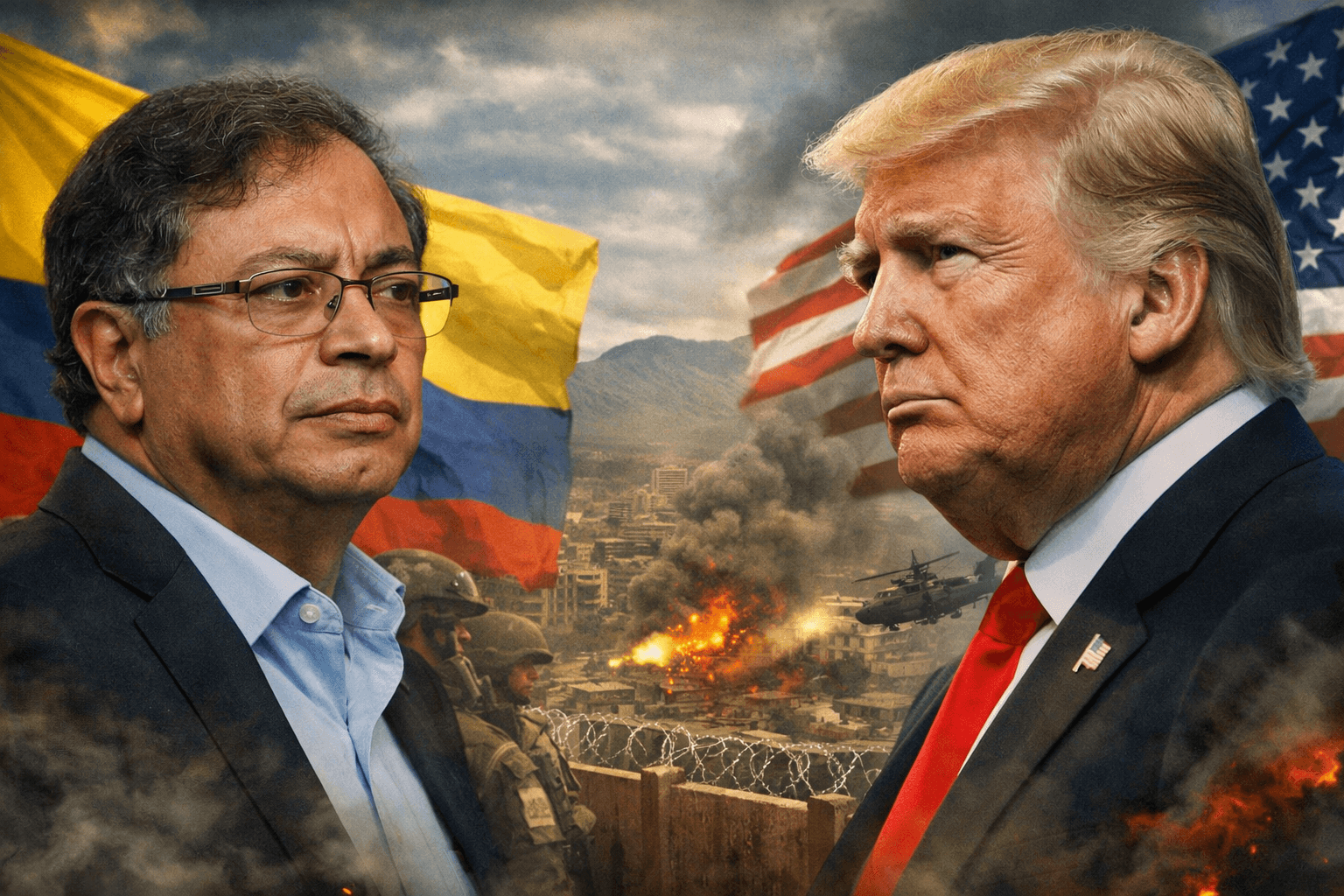 Presiden Kolombia Gustavo Petro menanggapi ancaman Amerika Serikat di tengah ketegangan geopolitik Amerika Latin.