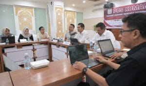 Sekda Aceh M Nasir bersama tim tanggap darurat membahas perpanjangan masa tanggap darurat dan enam klaster pemulihan pascabencana di Banda Aceh