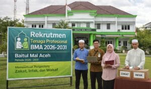 Rekrutmen Tenaga Profesional BMA 2026 di Baitul Mal Aceh.
