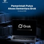 Ilustrasi pemblokiran Grok di Indonesia terkait penyalahgunaan AI deepfake untuk pembuatan konten seksual nonkonsensual. Ilustrasi pemblokiran Grok di Indonesia terkait penyalahgunaan AI deepfake untuk pembuatan konten seksual nonkonsensual.