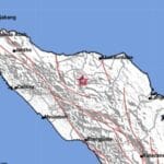 Ilustrasi Gempa Aceh (BMKG) Peta BMKG menunjukkan pusat gempa magnitudo 2,3 di barat laut Kutacane, Aceh Tenggara.
