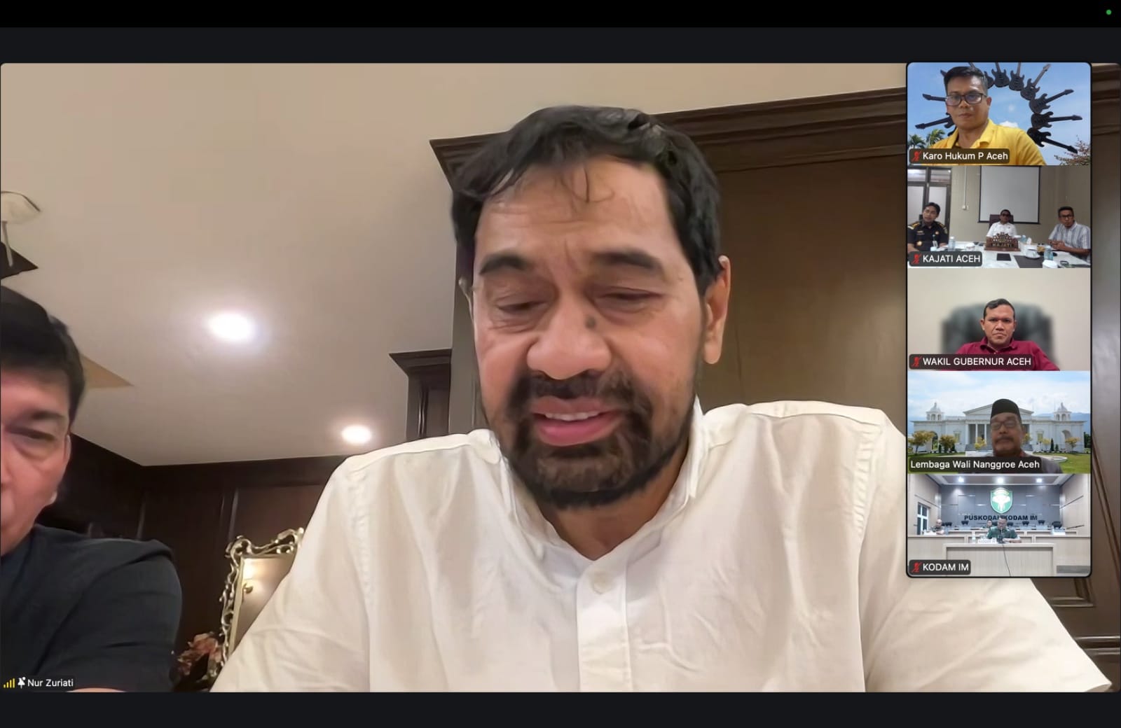 rapat pemerintah Aceh perpanjangan status tanggap darurat bencana hidrometeorologi dipimpin Gubernur Muzakir Manaf