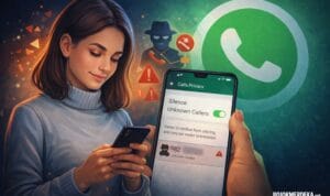 Pengguna mengaktifkan fitur Silence Unknown Callers WhatsApp untuk memblokir panggilan dari nomor asing tidak dikenal