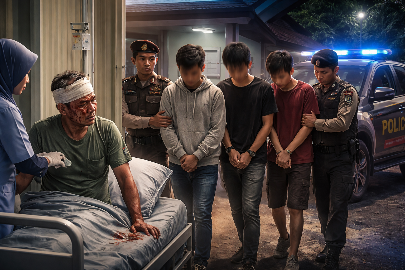 Korban pengeroyokan warga Babah Rot Nagan Raya dirawat di rumah sakit.