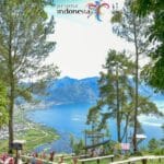 Bur Telege Gayo panorama Danau Laut Tawar dari ketinggian dengan pemandangan alam Aceh Tengah yang indah