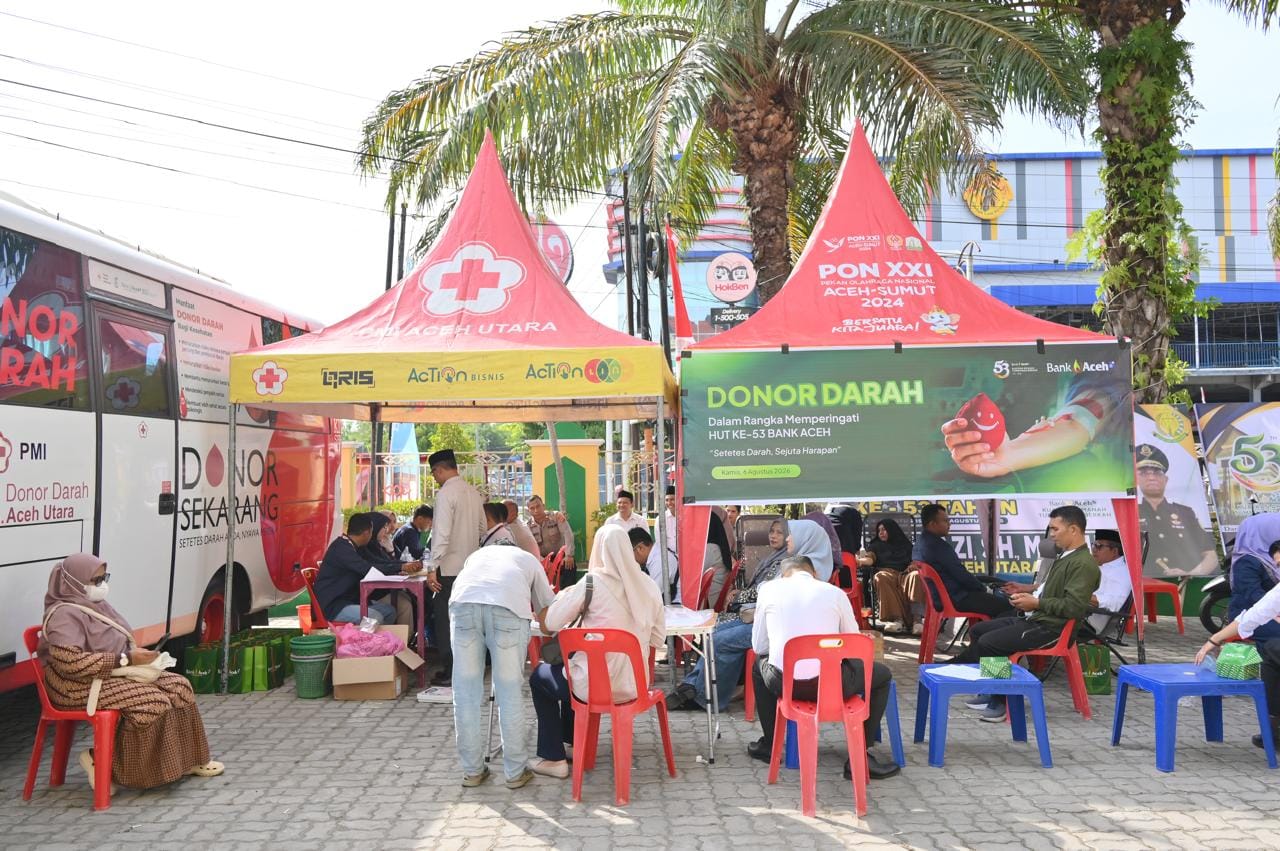 Donor darah Bank Aceh kumpulkan 1.648 kantong dalam rangka HUT ke-53.