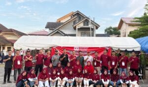 Warga Gampong Tanjong bersiap mengikuti rangkaian pesta rakyat dan perlombaan dalam memeriahkan HUT ke-81 Kemerdekaan Republik Indonesia.
