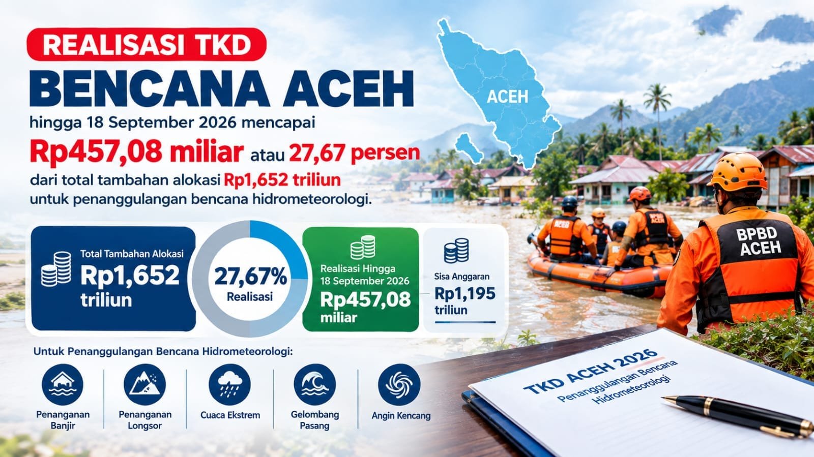 IMG-20260922-WA0001 Ilustrasi. Realisasi TKD bencana Aceh untuk penanganan bencana hidrometeorologi tahun 2026