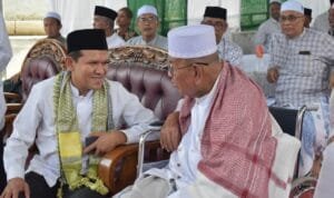 Wakil Gubernur Aceh Fadhlullah menghadiri Haul ke-38 Abu Tanoh Mirah di Dayah Darul Ulum Tanoh Mirah, Bireuen.