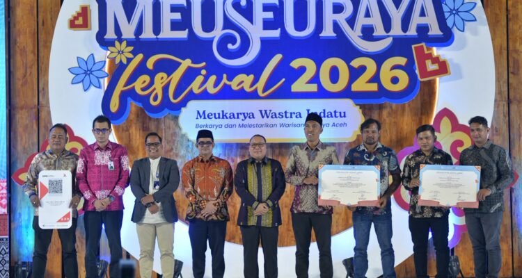 Peluncuran QRIS Dinamis Soundbox Bank Aceh bersama Bank Indonesia Aceh pada Meuseuraya Festival 2026